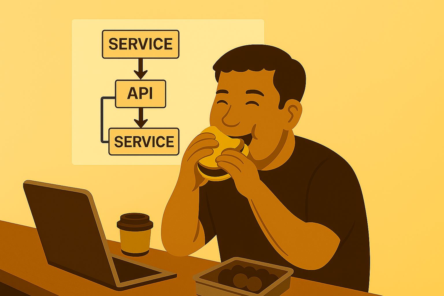 Developer in deep focus